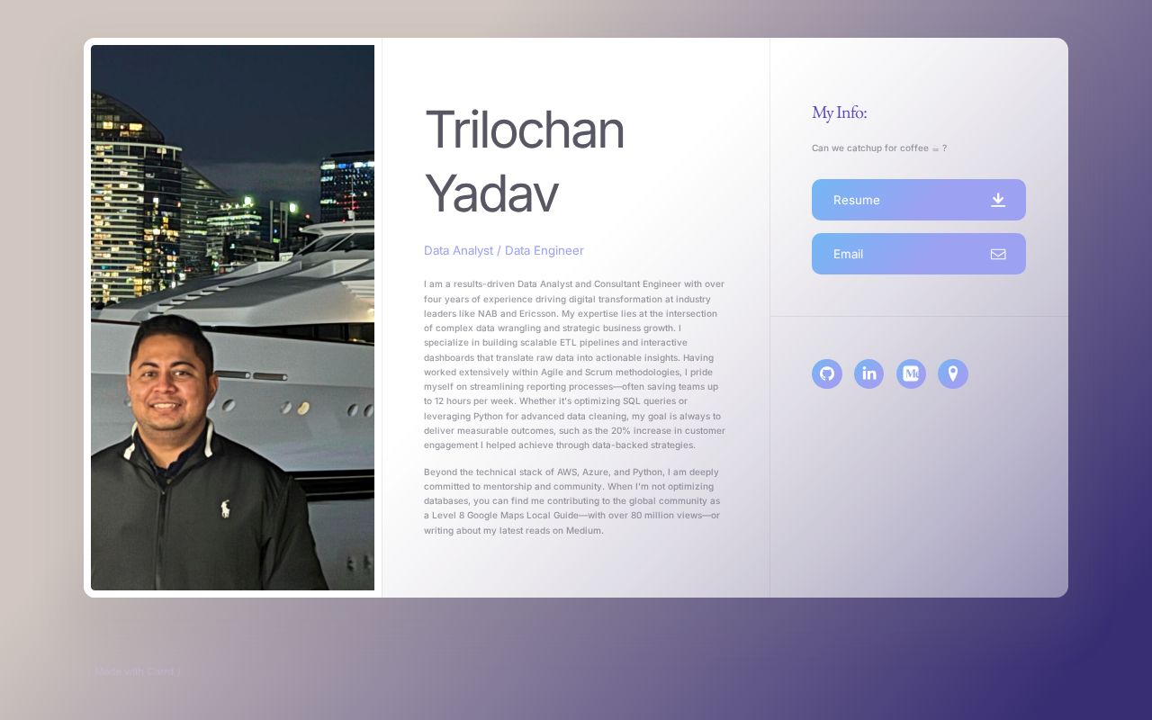 Carrd profile picture for @trilochan